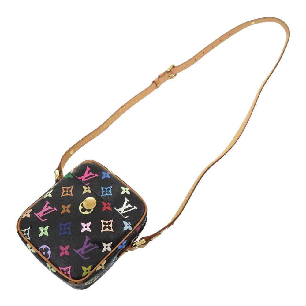 LOUIS VUITTON Shoulder Bag M40056 Monogram multicolor black Monogram multicolor lift Women Used Authentic