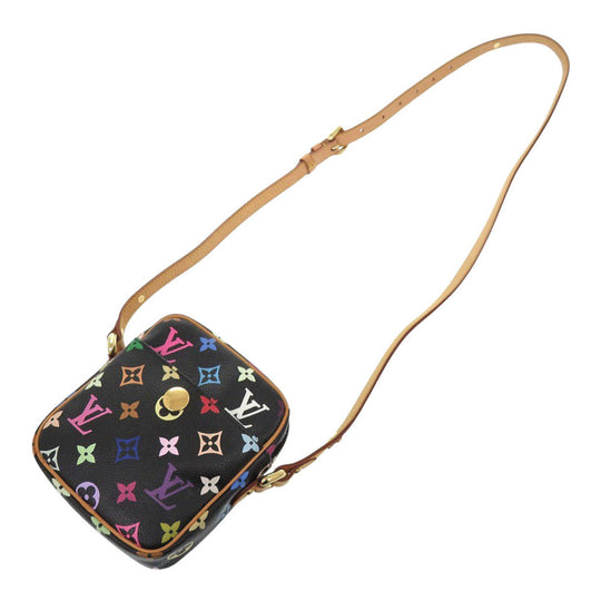 LOUIS VUITTON Shoulder Bag M40056 Monogram multicolor black Monogram multicolor lift Women Used Authentic