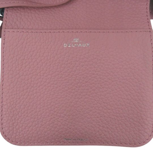 DELVAUX Handbag AA0494 leather pink Bread Mini Bucket Women Used Authentic