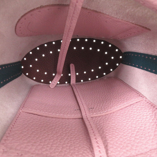 DELVAUX Handbag AA0494 leather pink Bread Mini Bucket Women Used Authentic