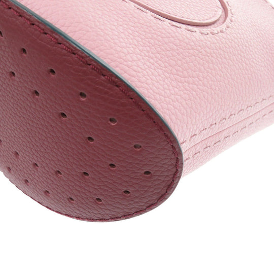 DELVAUX Handbag AA0494 leather pink Bread Mini Bucket Women Used Authentic