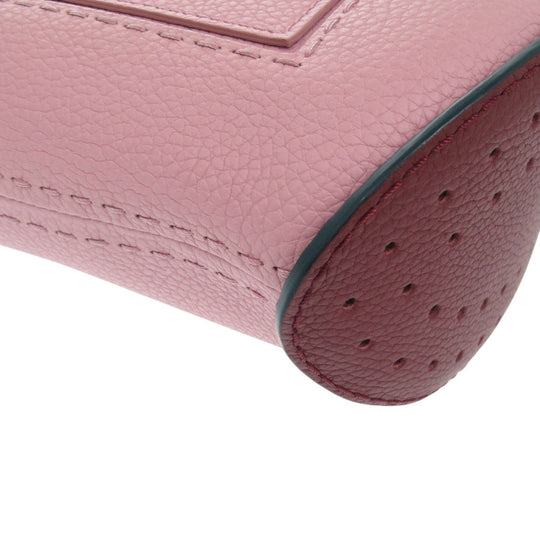 DELVAUX Handbag AA0494 leather pink Bread Mini Bucket Women Used Authentic