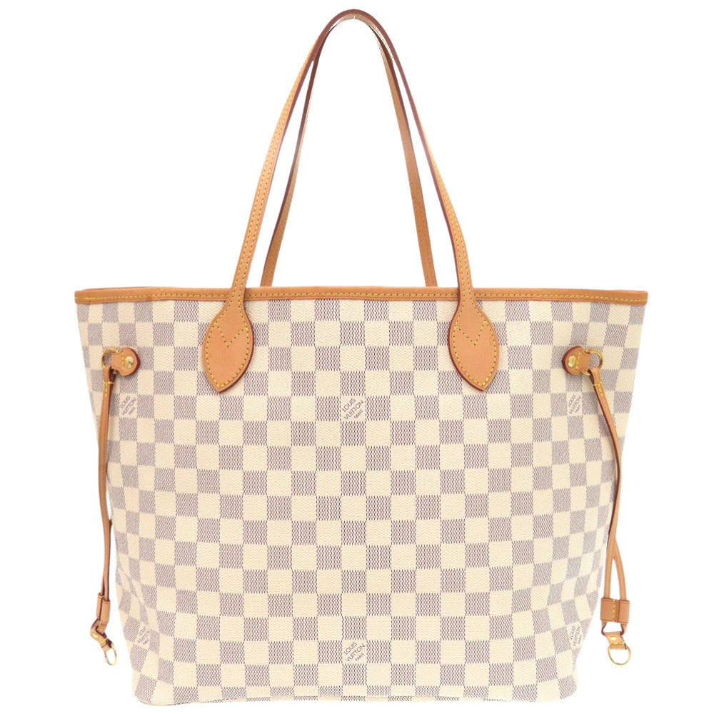 LOUIS VUITTON Tote Bag N41605 Damier Azur Canvas Rose Valerie Damier Azur New Neverfull MM Women Used Authentic