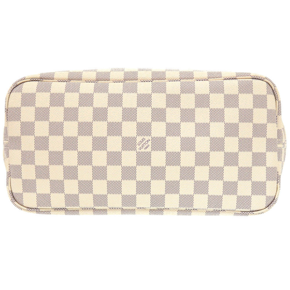 LOUIS VUITTON Tote Bag N41605 Damier Azur Canvas Rose Valerie Damier Azur New Neverfull MM Women Used Authentic