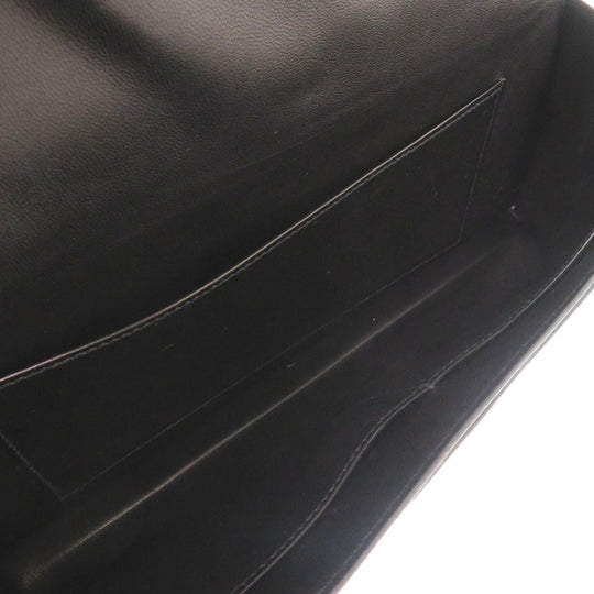 HERMES Shoulder Bag Box scarf black Napoleon Women Used Authentic