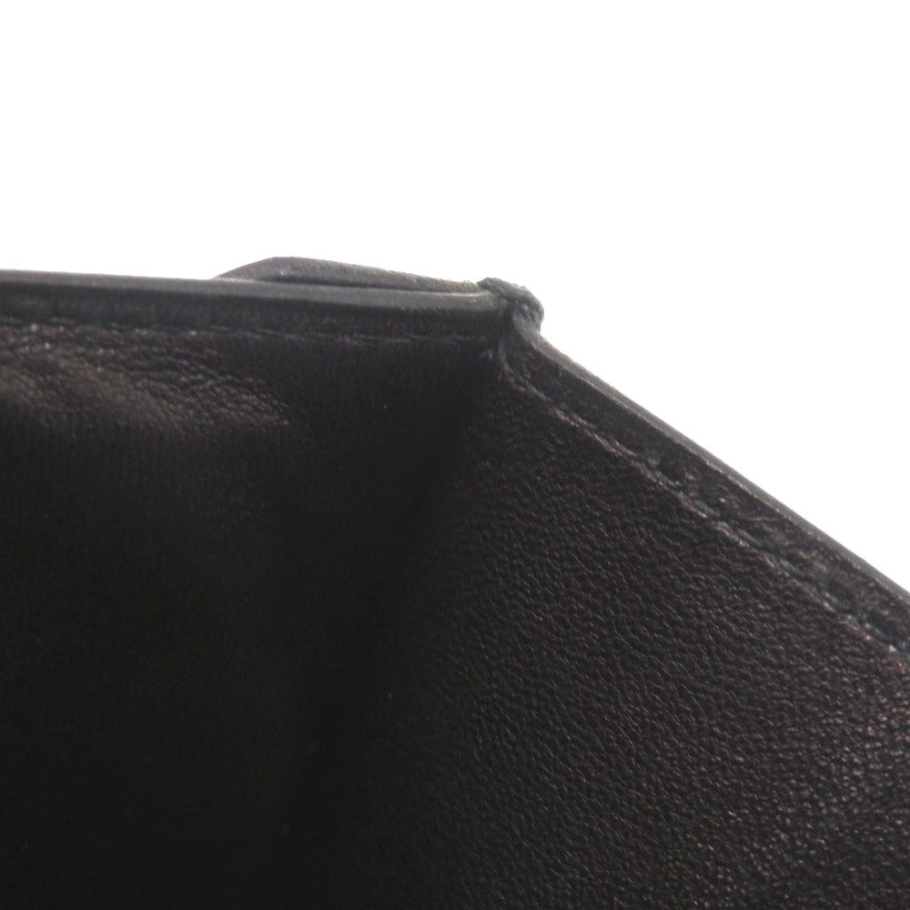 HERMES Shoulder Bag Box scarf black Napoleon Women Used Authentic