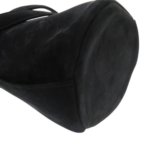 THE ROW Shoulder Bag Suede black Leo Mini Women Used Authentic