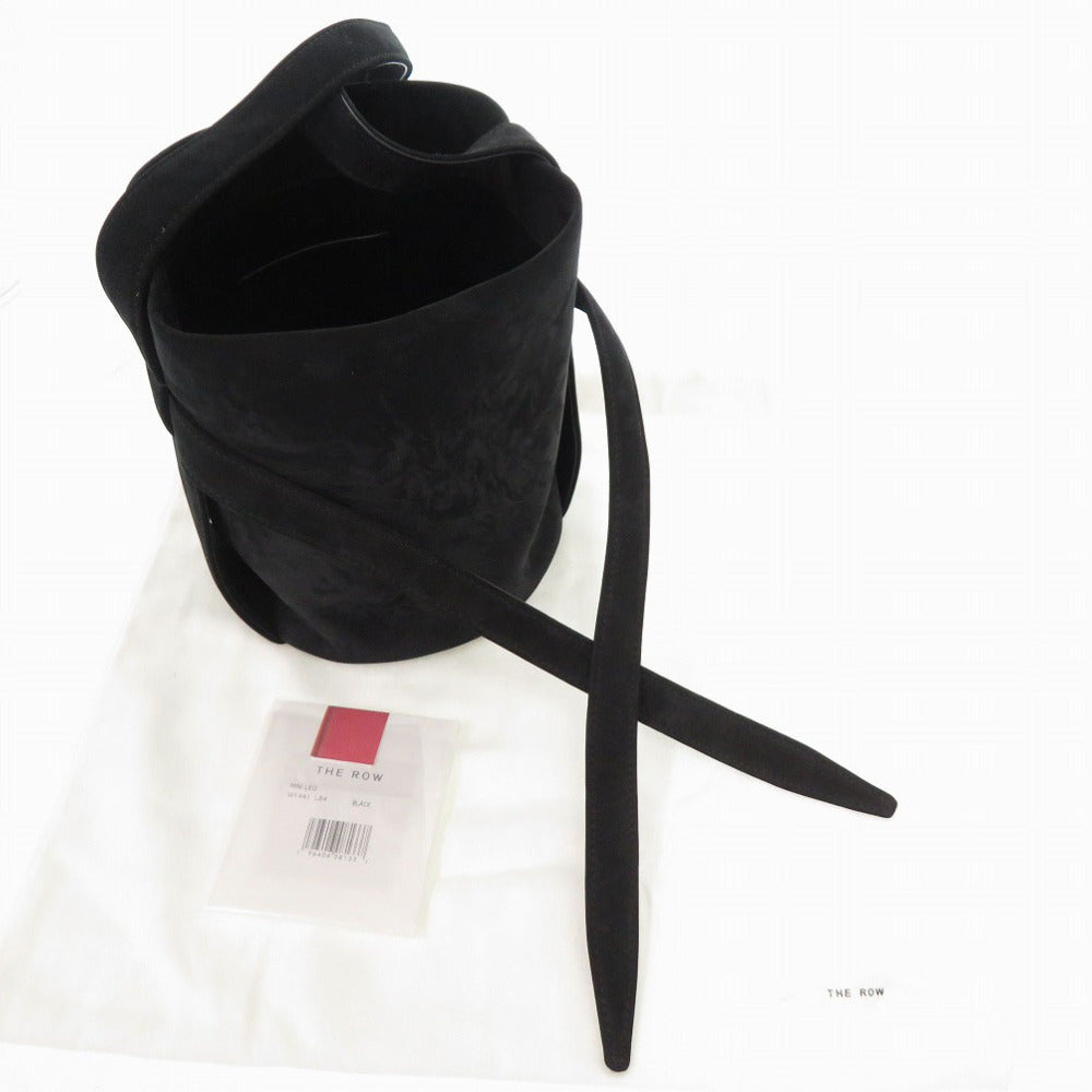 THE ROW Shoulder Bag Suede black Leo Mini Women Used Authentic
