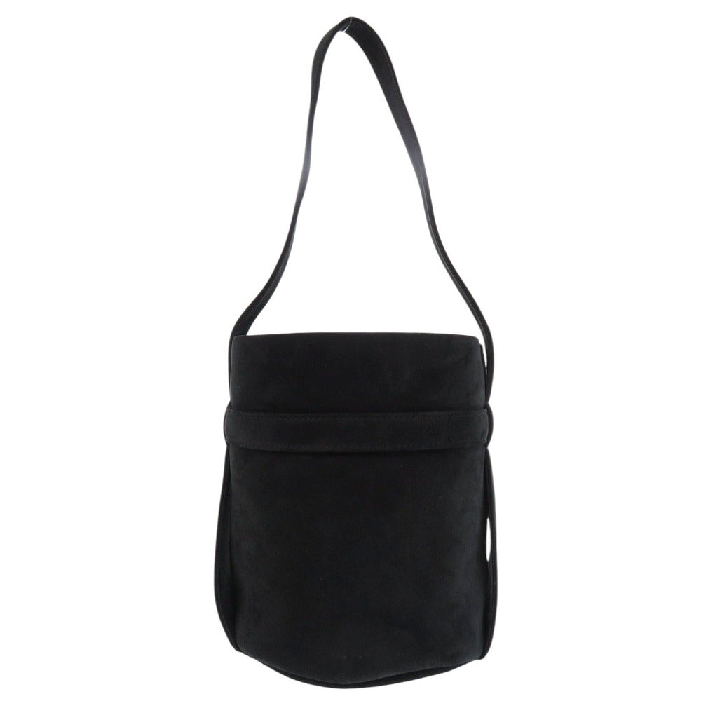 THE ROW Shoulder Bag Suede black Leo Mini Women Used Authentic