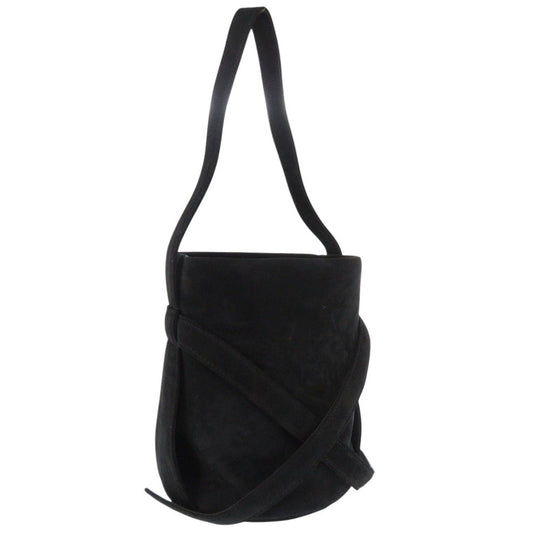 THE ROW Shoulder Bag Suede black Leo Mini Women Used Authentic