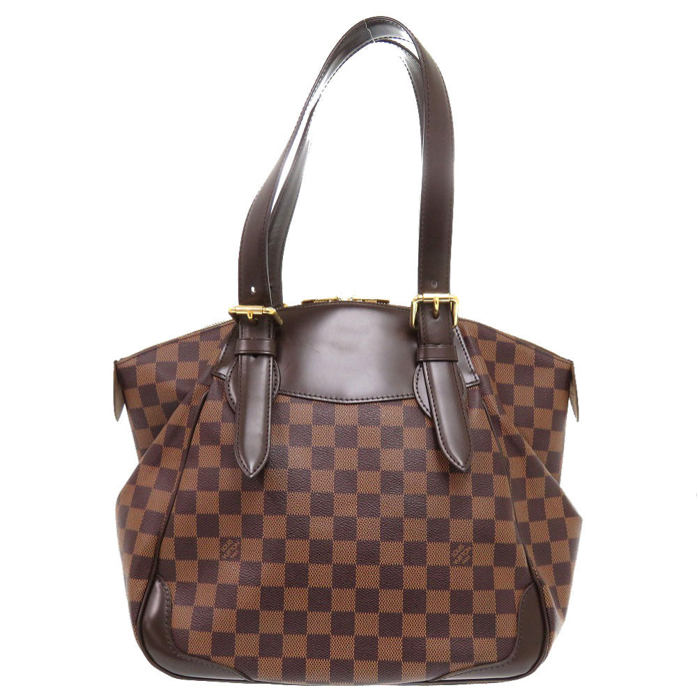 LOUIS VUITTON Shoulder Bag N41118 Damier canvas Ebene Damier Verona MM Women Used Authentic