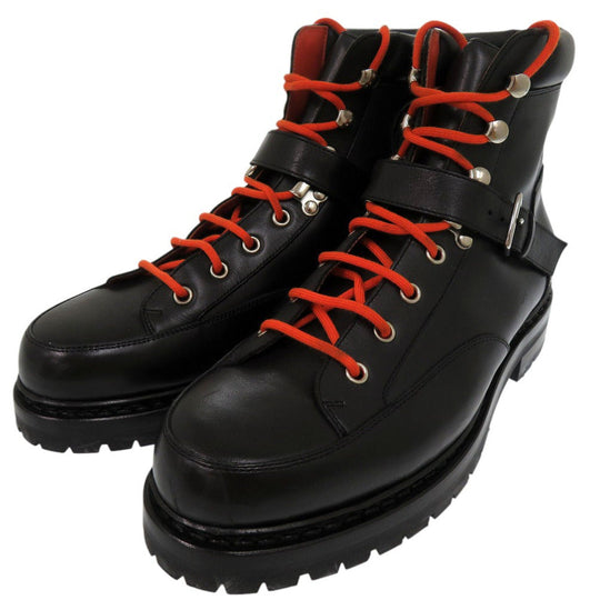 HERMES boots 132251ZH leather black HIKING Mountain boots size 39 mens 39 Used Authentic