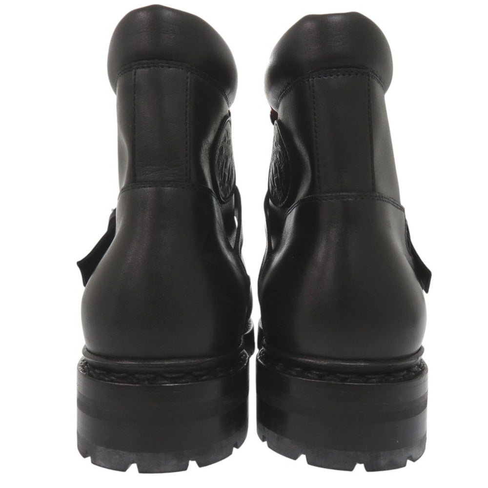 HERMES boots 132251ZH leather black HIKING Mountain boots size 39 mens 39 Used Authentic