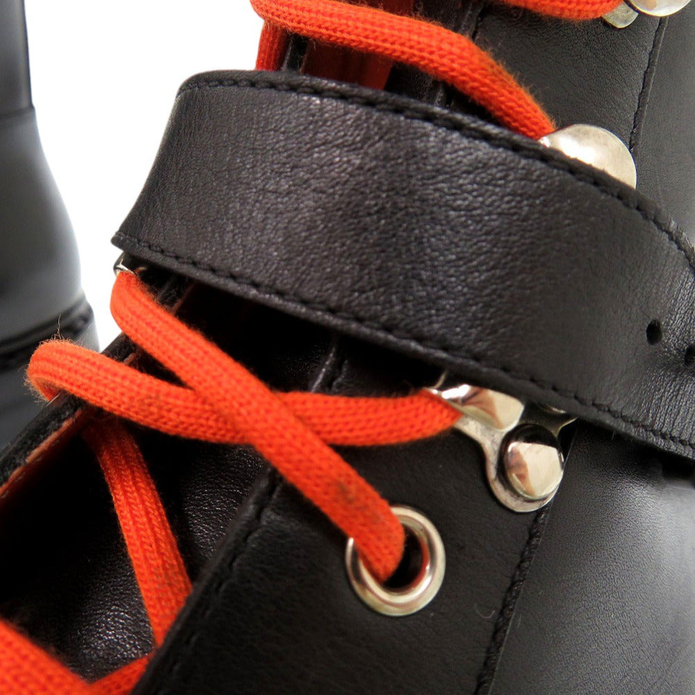 HERMES boots 132251ZH leather black HIKING Mountain boots size 39 mens 39 Used Authentic