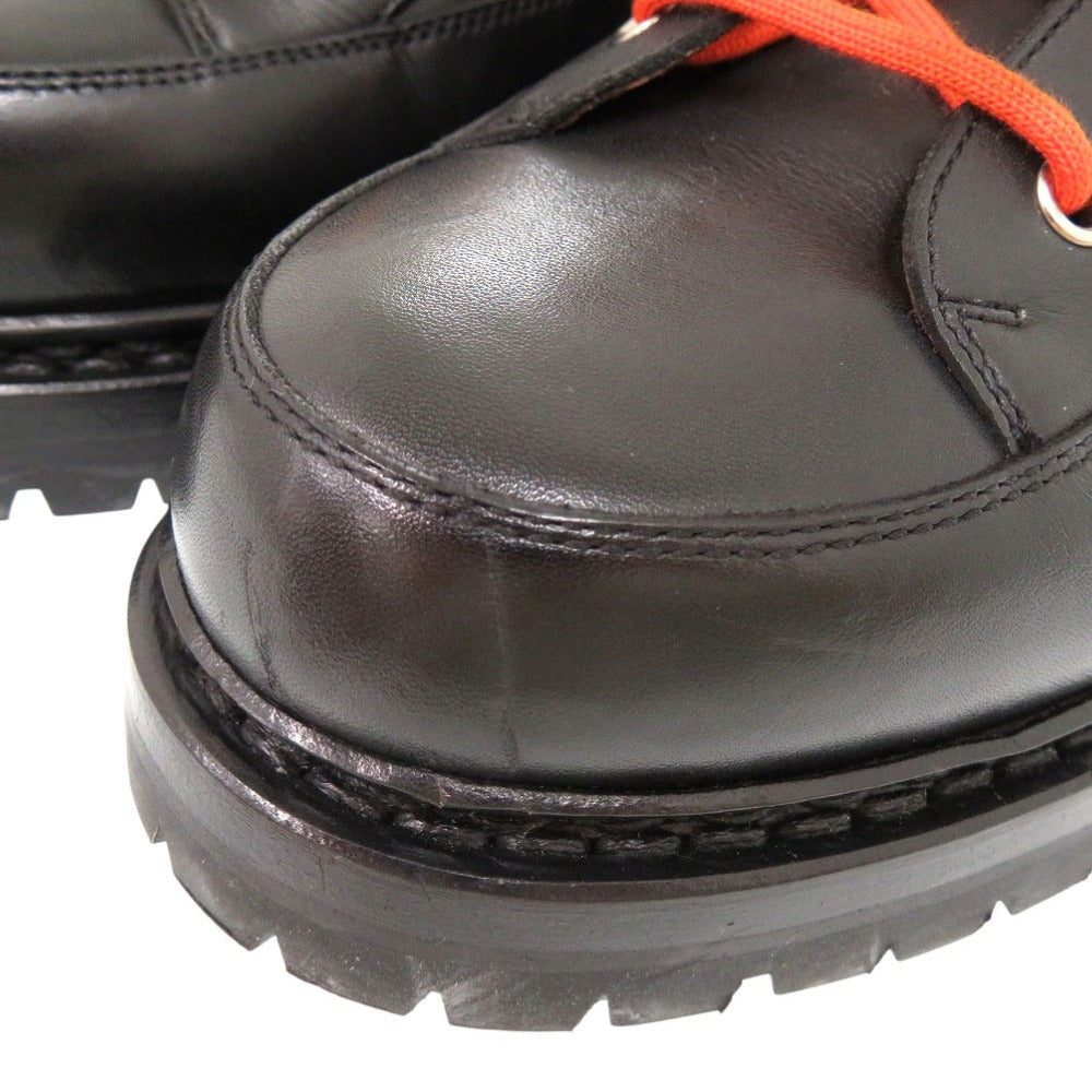 HERMES boots 132251ZH leather black HIKING Mountain boots size 39 mens 39 Used Authentic