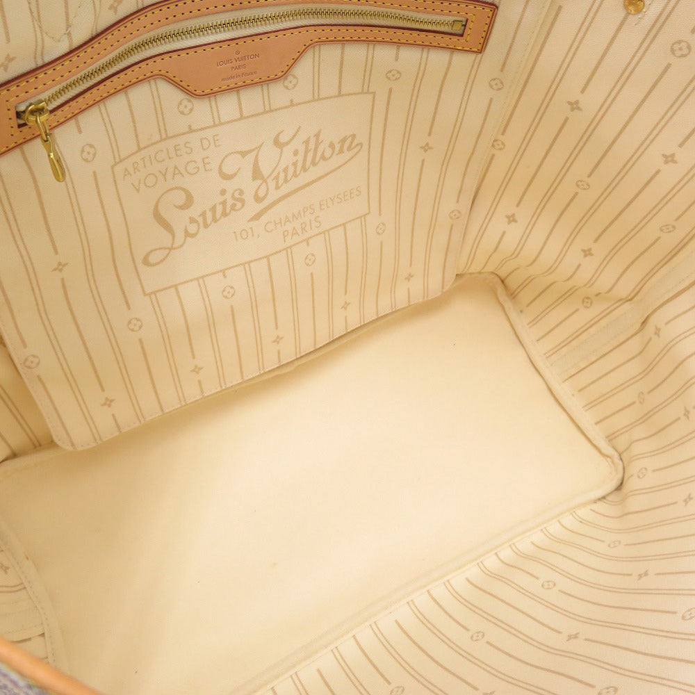 LOUIS VUITTON Tote Bag N51108 Damier Azur Canvas white Damier Azur Neverfull GM Women Used Authentic