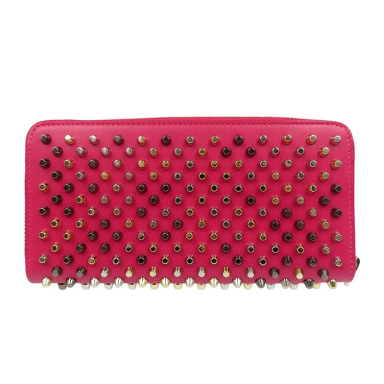 Christian Louboutin Long Wallet Purse 1175161 leather Rosa Panettone Women Used Authentic