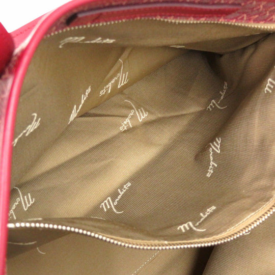 MORABITO Tote Bag PVC Red Autograph GM Women Used Authentic