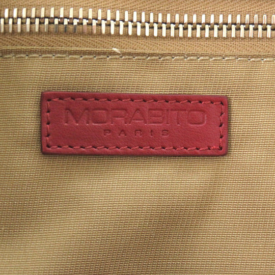MORABITO Tote Bag PVC Red Autograph GM Women Used Authentic