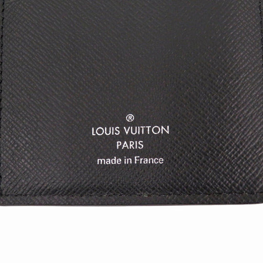 LOUIS VUITTON Long Wallet Purse M30715 Taiga gray Taiga Portefeuille Plaza NM mens Used Authentic