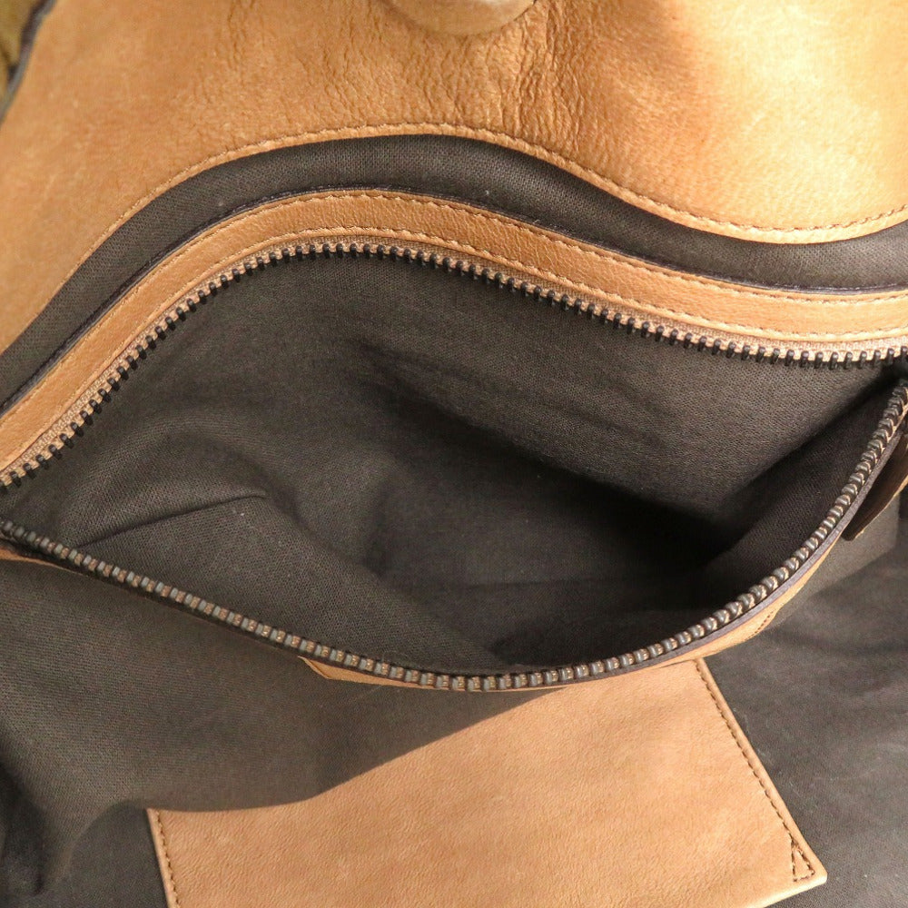 FALORNI Tote Bag canvas Brown Canvas INTRECCIATO Tote Bag mens Used Authentic
