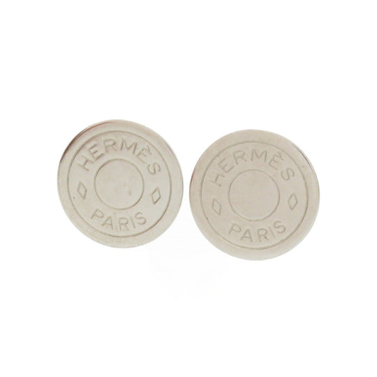 HERMES Earring metal Silver Serie Women Used Authentic