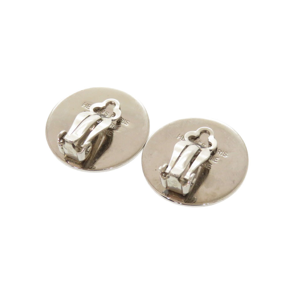 HERMES Earring metal Silver Serie Women Used Authentic