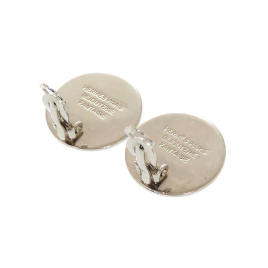 HERMES Earring metal Silver Serie Women Used Authentic