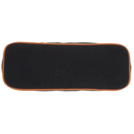 HERMES Pouch cotton black Bored pouch 25 MM Women Used Authentic