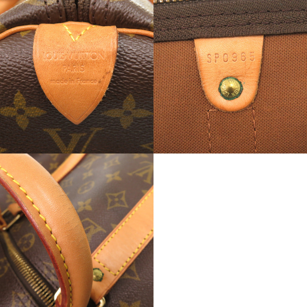 LOUIS VUITTON Boston Duffel bag M41426 Monogram canvas Brown Monogram Keepall 50 mens Used Authentic