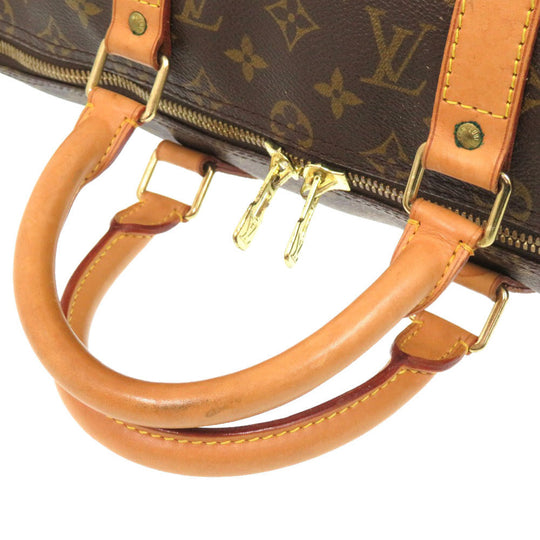 LOUIS VUITTON Boston Duffel bag M41426 Monogram canvas Brown Monogram Keepall 50 mens Used Authentic