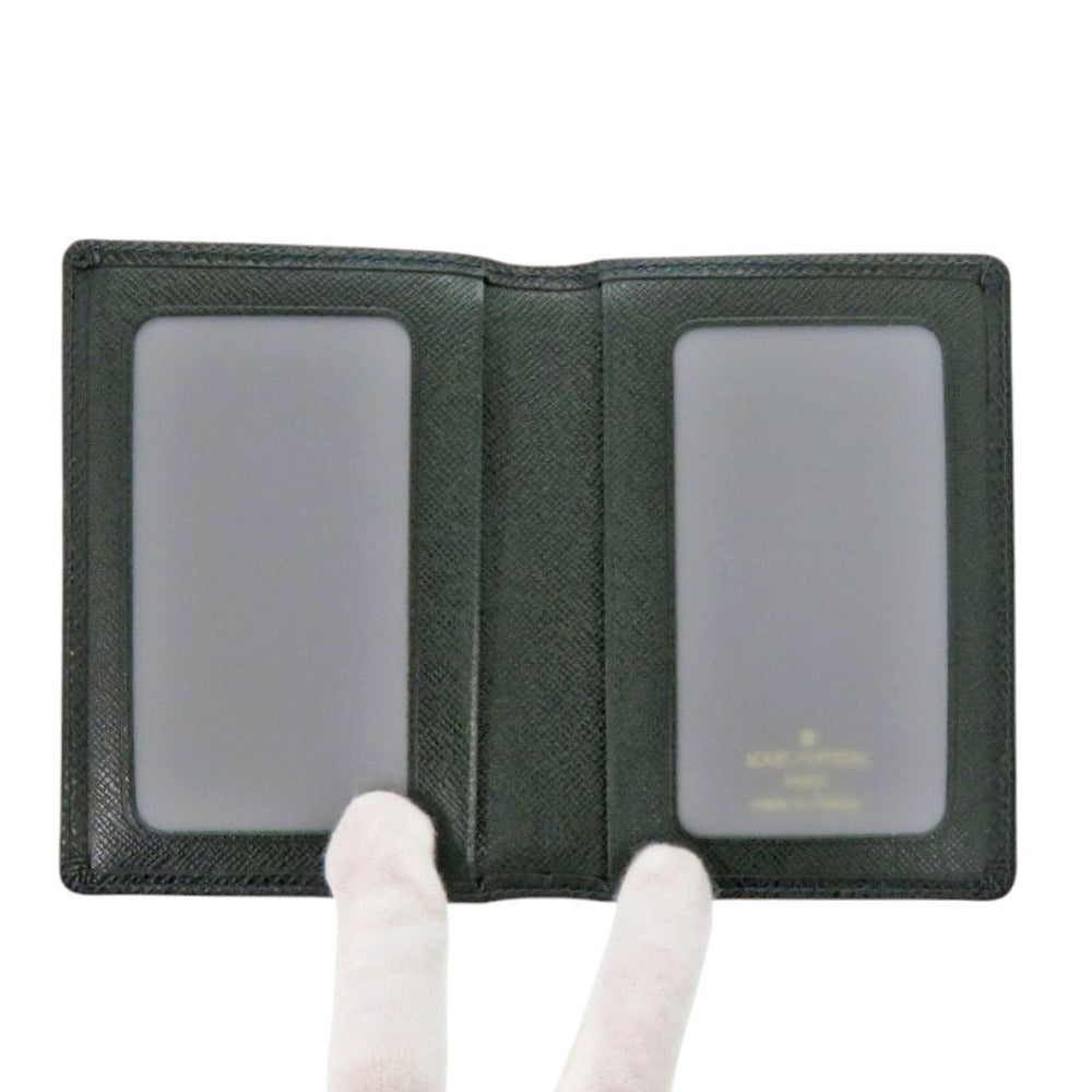 LOUIS VUITTON Card Case M30494  Taiga Epithea Porto 2 cult Vertical mens(Unisex) Used Authentic