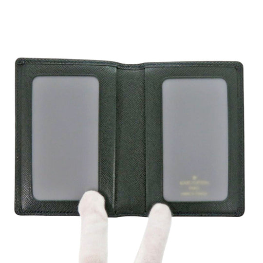 LOUIS VUITTON Card Case M30494  Taiga Epithea Porto 2 cult Vertical mens(Unisex) Used Authentic