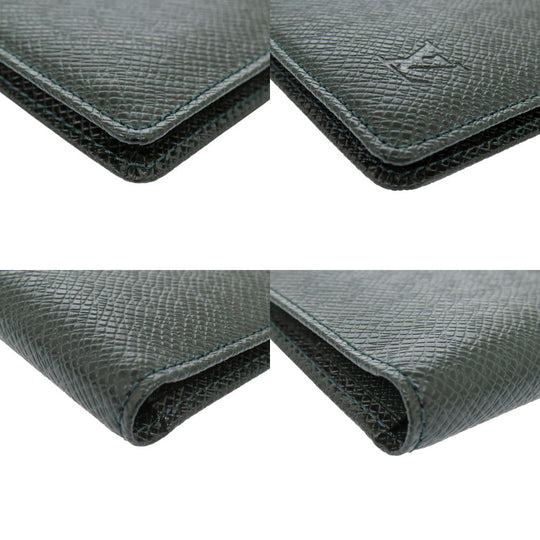 LOUIS VUITTON Card Case M30494  Taiga Epithea Porto 2 cult Vertical mens(Unisex) Used Authentic