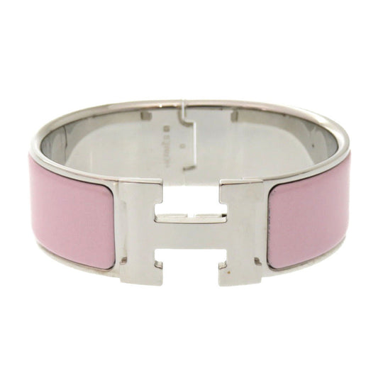 HERMES Bangle Palladium Plate pink clicclac GM