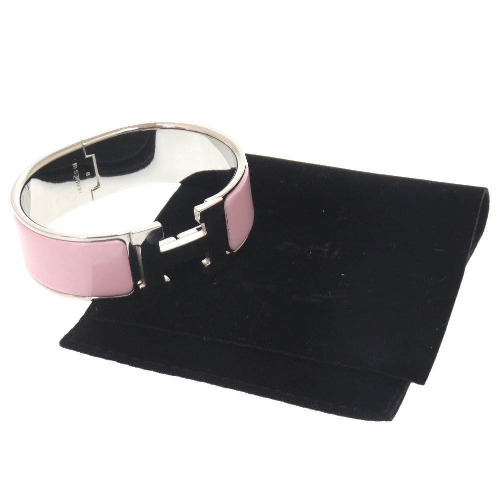 HERMES Bangle Palladium Plate pink clicclac GM