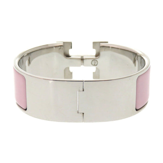 HERMES Bangle Palladium Plate pink clicclac GM