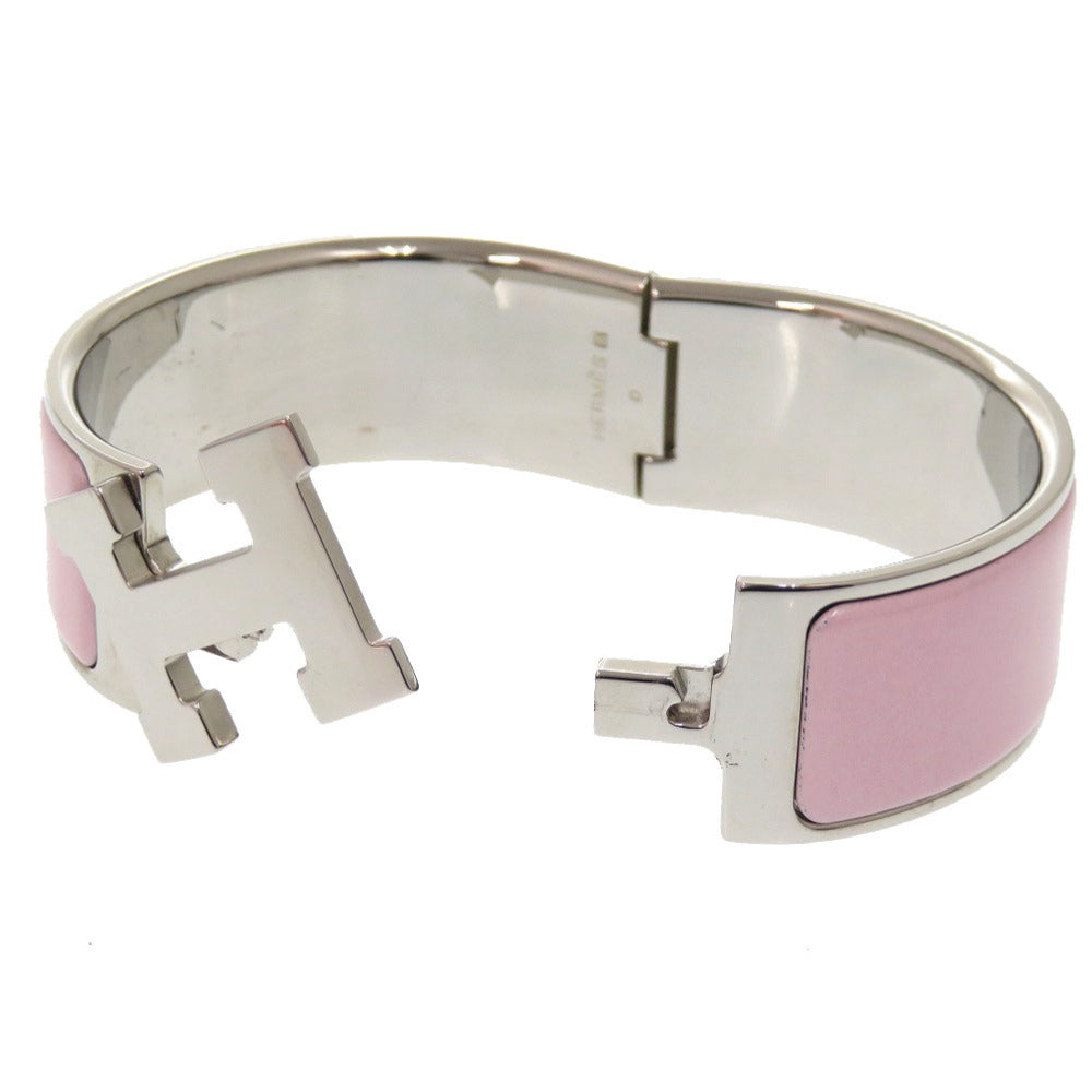 HERMES Bangle Palladium Plate pink clicclac GM