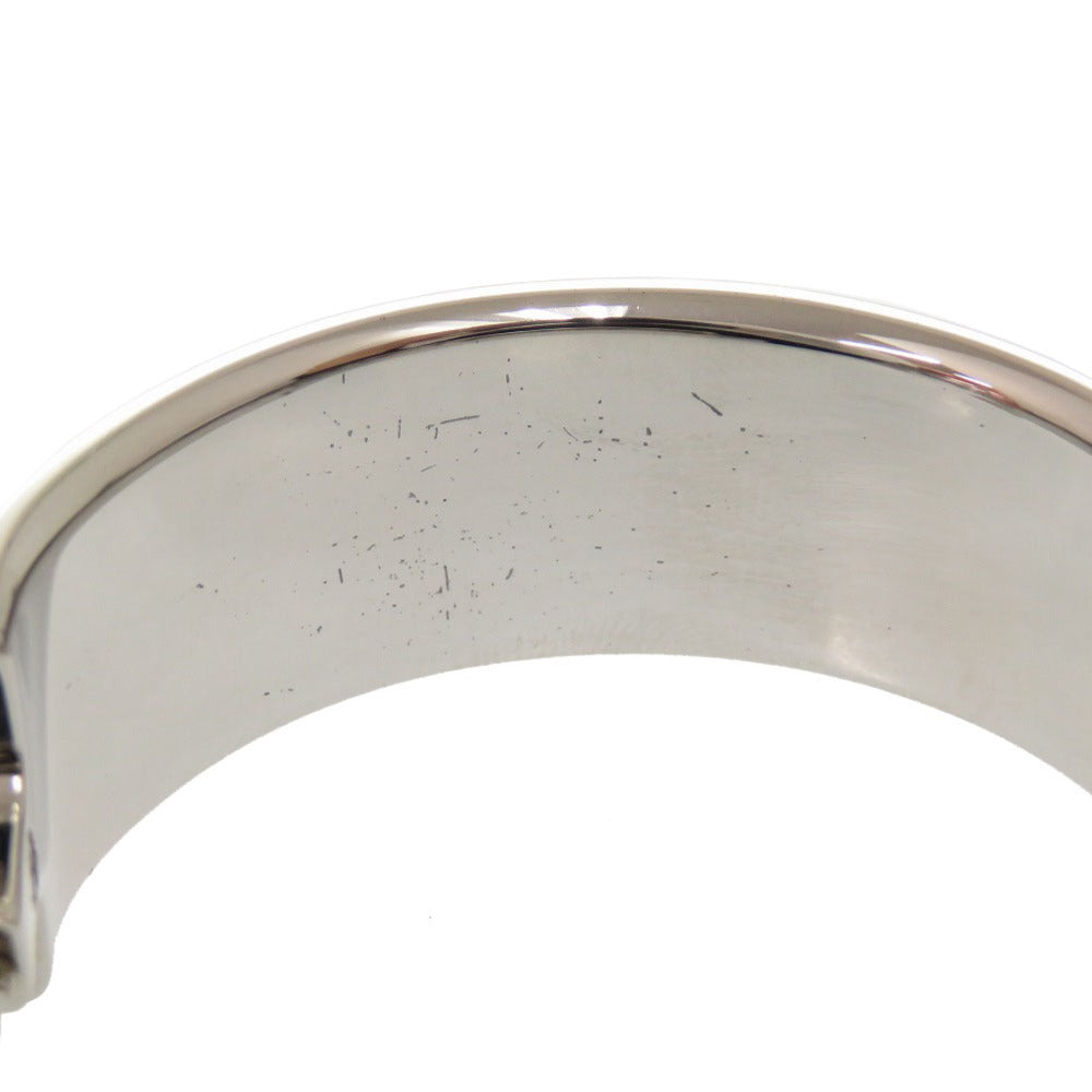 HERMES Bangle Palladium Plate pink clicclac GM