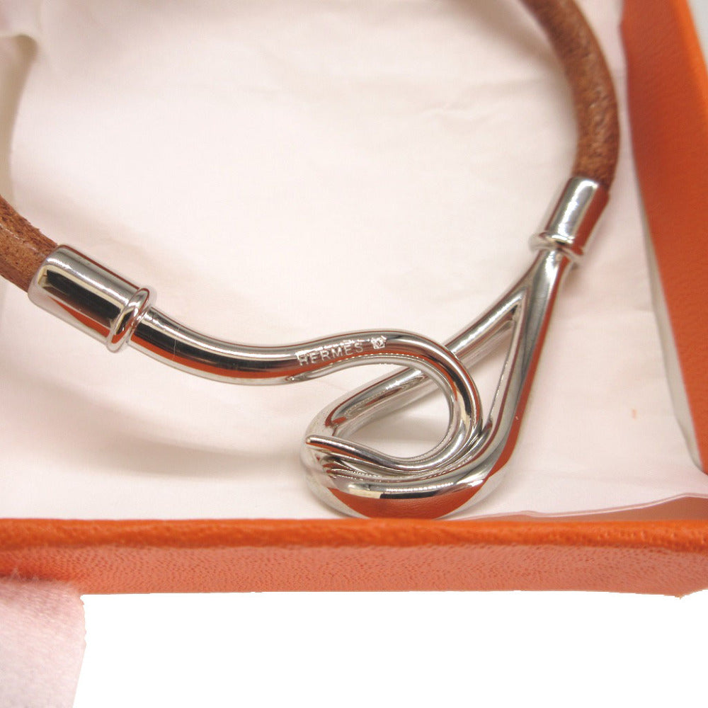 HERMES bracelet Leather, Metal Brown Jumbo bless unisex(Unisex) Used Authentic