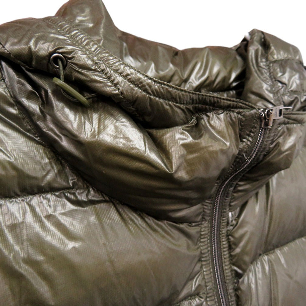 Herno Down jacket PI034UR-12194 down khaki Packable Superlight Down Hooded Blouson mens 48 Used Authentic