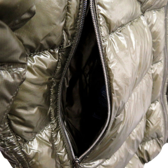 Herno Down jacket PI034UR-12194 down khaki Packable Superlight Down Hooded Blouson mens 48 Used Authentic