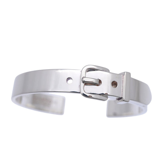 HERMES Bangle Silver925 Silver Boucle Cellier Bangle Women Used Authentic