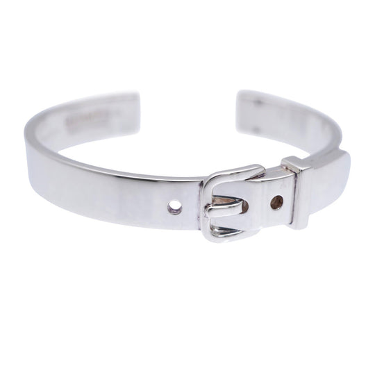 HERMES Bangle Silver925 Silver Boucle Cellier Bangle Women Used Authentic