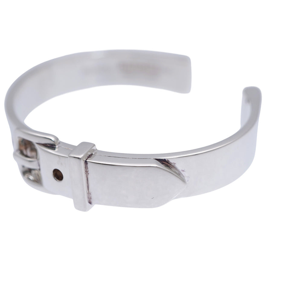 HERMES Bangle Silver925 Silver Boucle Cellier Bangle Women Used Authentic