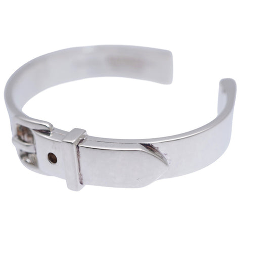 HERMES Bangle Silver925 Silver Boucle Cellier Bangle Women Used Authentic