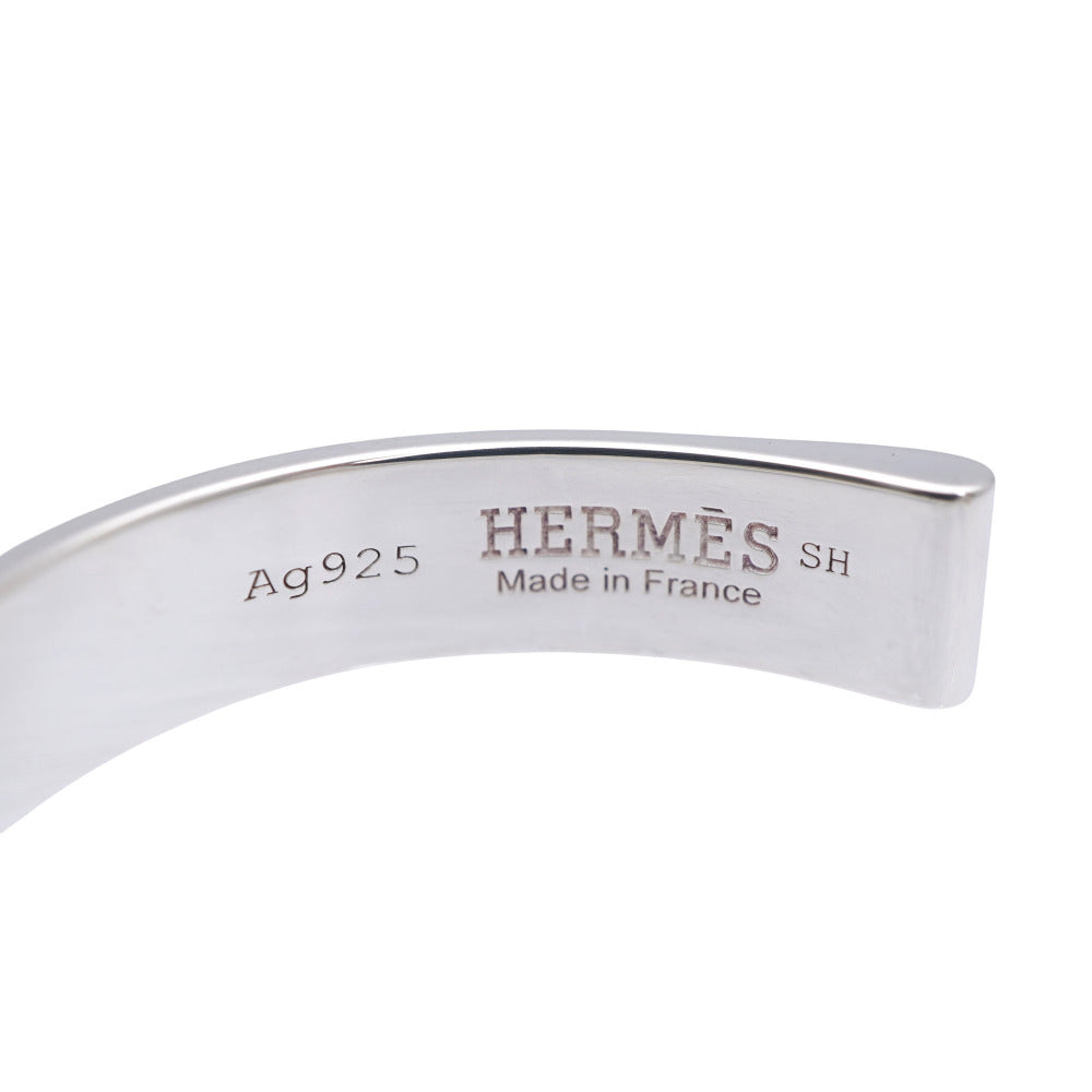 HERMES Bangle Silver925 Silver Boucle Cellier Bangle Women Used Authentic