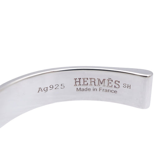 HERMES Bangle Silver925 Silver Boucle Cellier Bangle Women Used Authentic