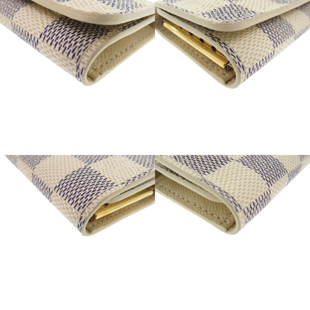 LOUIS VUITTON Key case Key holder  N60020 Damier Azur Canvas gray Multicles4 Women(Unisex) Used Authentic