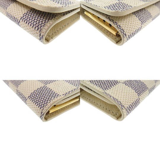 LOUIS VUITTON Key case Key holder  N60020 Damier Azur Canvas gray Multicles4 Women(Unisex) Used Authentic